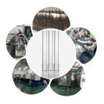 110mm Straight Glass Drying Tube - 2 Pack