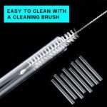 7-Piece Borosilicate Glass Tube Set with Brush