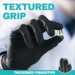 Beastek Black Nitrile Exam Gloves – 100 Pack