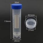 50ml Centrifuge Tubes with Graduated Marks - 10 Pack