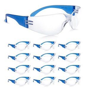 Amoolo Clear Safety Glasses for Work and Lab