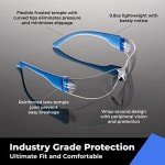Amoolo Clear Safety Glasses for Work and Lab