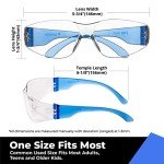 Amoolo Clear Safety Glasses for Work and Lab