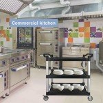 3-Tier Utility Cart with Noise-Reducing Wheels