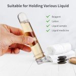50 Pack 45ml Clear Plastic Test Tubes with Caps