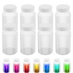 16 Oz Plastic Sample Bottles - 8 Pack