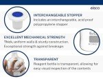 60mL Glass Reagent Bottle with Polypropylene Stopper