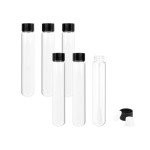 30ml Leak-Proof Clear Glass Test Tubes - 6pcs