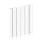 4" Borosilicate Glass Blowing Tubes - 6 Pack