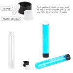 30ml Leak-Proof Clear Glass Test Tubes - 6pcs