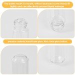 30ml Leak-Proof Clear Glass Test Tubes - 6pcs
