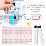 30ml Leak-Proof Clear Glass Test Tubes - 6pcs