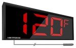 Large LED Thermometer with 4" Display, °C/°F