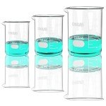 ONiLAB Glass Measuring Beaker Set - 3 Sizes