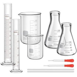 Frienda 10-Piece Lab Glassware Set for Chemistry