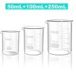 ONiLAB Glass Measuring Beaker Set - 3 Sizes