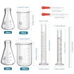 Frienda 10-Piece Lab Glassware Set for Chemistry