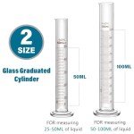 Frienda 10-Piece Lab Glassware Set for Chemistry