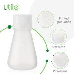 12-Piece Plastic Erlenmeyer Flask Set, 50ml