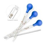 Glass Pipette Set with Rubber Caps - 2x10ml & 5ml