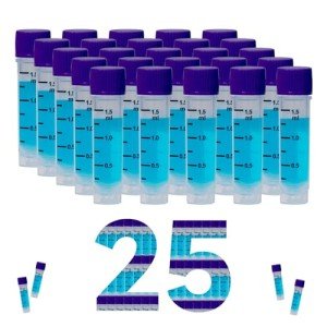 CryoKING 1.5ml Plastic Vials with Purple Caps