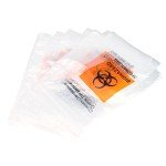 Othmro 300Pcs Clear Specimen Bags with Biohazard Logo