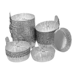 50pcs Aluminum Foil Weighing Dishes – Lab Trays