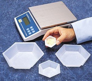 Plastic Hexagonal Weigh Boats - 100 Pack