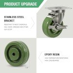 Heavy Duty Stainless Steel Casters for Labs & Ovens