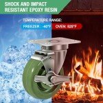 Heavy Duty Stainless Steel Casters for Labs & Ovens