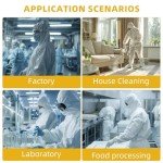 RAYGARD Lightweight Disposable Hazmat Suits, Large
