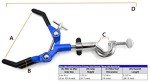EISCO Vinyl Coated Extension Clamp with Swivel Bosshead