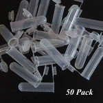 50 Pack 5ml Non-Sterile Plastic Sample Tubes