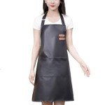Waterproof Apron with Large Pockets - Black