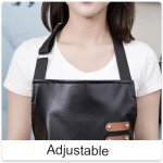 Waterproof Apron with Large Pockets - Black