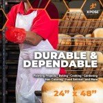 Heavy Duty Waterproof Disposable Aprons - Pack of 25