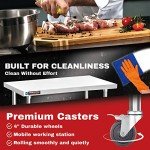DuraSteel 24x30 Inch Stainless Steel Prep Table
