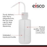EISCO 125ml Wash Bottle - Leak-Proof, Translucent