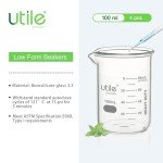 100ml Borosilicate Glass Beaker Set - 4 Pieces
