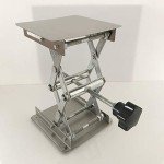Stainless Steel Lab Jack Scissors Lift Platform 4"x4