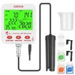 GIDIGI 8-in-1 pH and Salt Monitor Meter