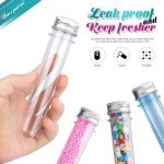 20PCS Clear Plastic Test Tubes with Caps