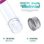 20PCS Clear Plastic Test Tubes with Caps