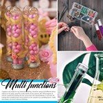 20PCS Clear Plastic Test Tubes with Caps