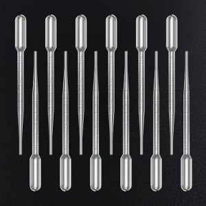 12-Pack 3ML Disposable Eye Droppers for Labs & Makeup