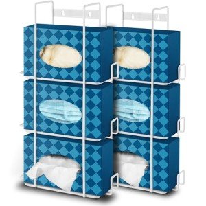 Triple Gloves Dispenser and Tissue Box Holder