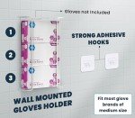 Wall-Mounted Latex Glove Holder and Tissue Dispenser