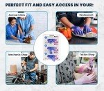 Wall-Mounted Latex Glove Holder and Tissue Dispenser