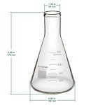 FunChem 500ml Clear Narrow Mouth Erlenmeyer Flasks