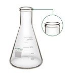 FunChem 500ml Clear Narrow Mouth Erlenmeyer Flasks